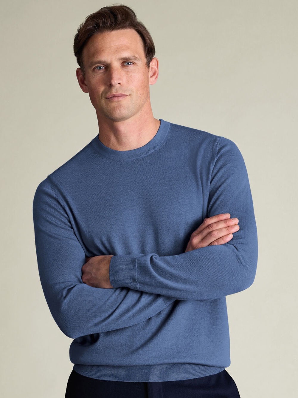NWT Charles Tyrwhitt Merino Wool Crew -L